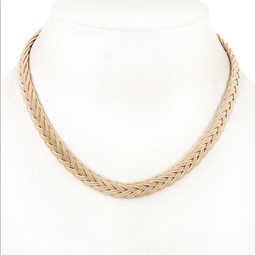 Braided choker (gold)